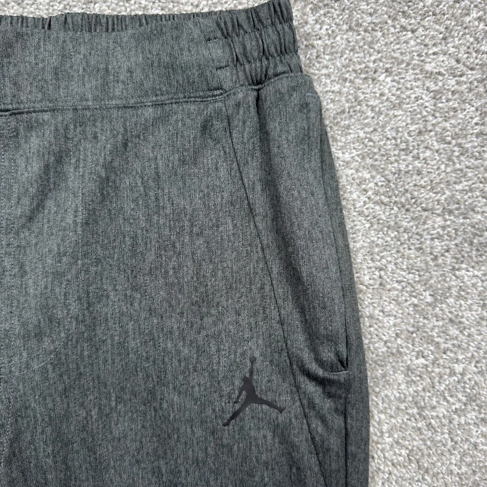 Nike Air Jordan Flight Dri-FIT Pants Men's M Gray Basketball Ankle Zip